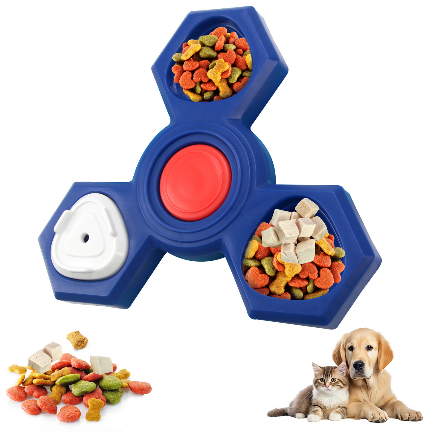 Dog Treat Puzzle Toy | 1-4 Level IQ Enrichment Slow Feeder