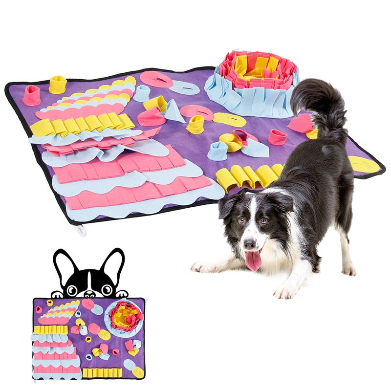 Dog Snuffle Mat | Slow Feeder Nose Work Enrichment Toy