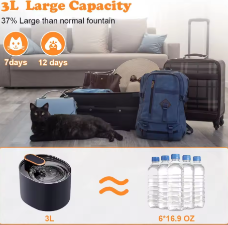 Automatic Pet Water Fountain | Ultra-Quiet USB Dog & Cat Dispenser