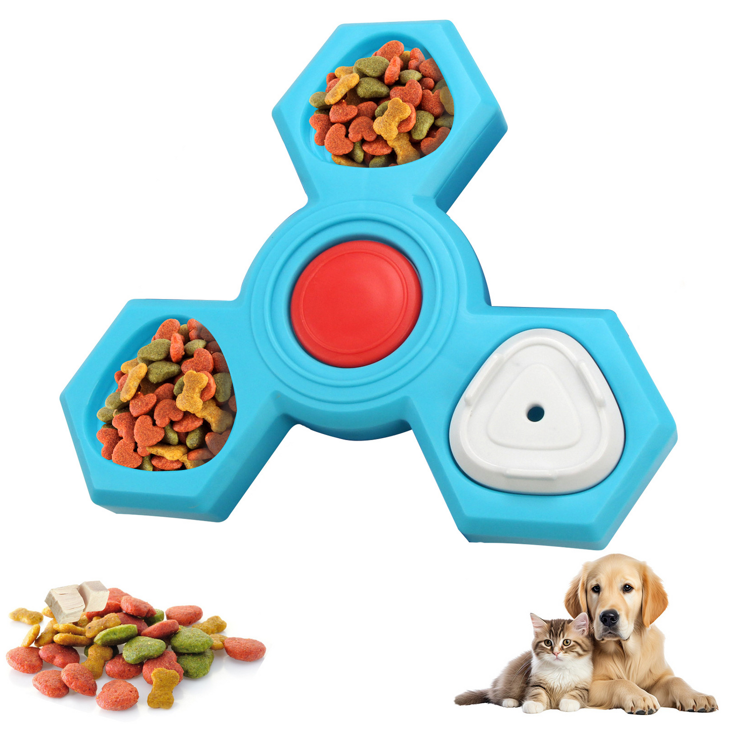 Dog Treat Puzzle Toy | 1-4 Level IQ Enrichment Slow Feeder